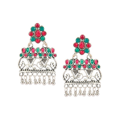 Multicoloured Contemporary Drop Earrings